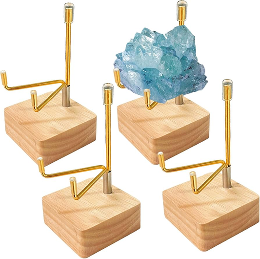 Crystal & Bamboo Display Stand